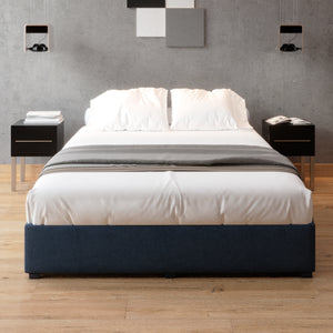 Base de Cama Roma Lino Azul