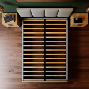 Cama Armable Napolés Lino Gris