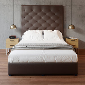 Base De Cama Con Cabecera Individual Armable Quintana