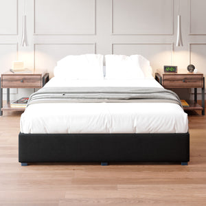 Base de Cama Roma Lino Negro