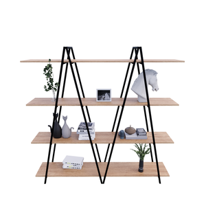 Librero ZEN Metal y Madera Extra Grande