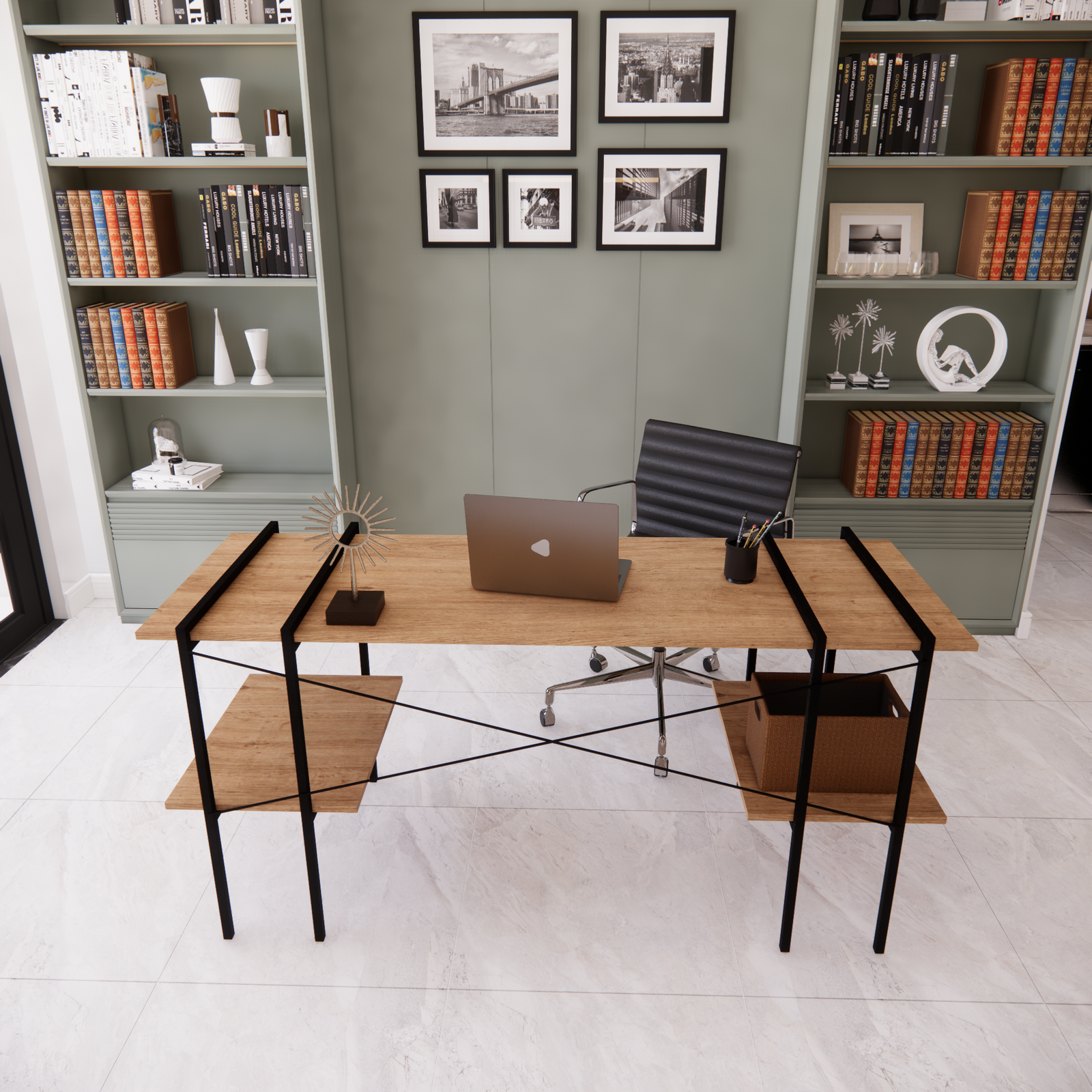 Escritorio Ejecutivo UGE Metal y Madera