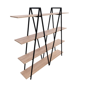 Librero ZEN Metal y Madera Extra Grande