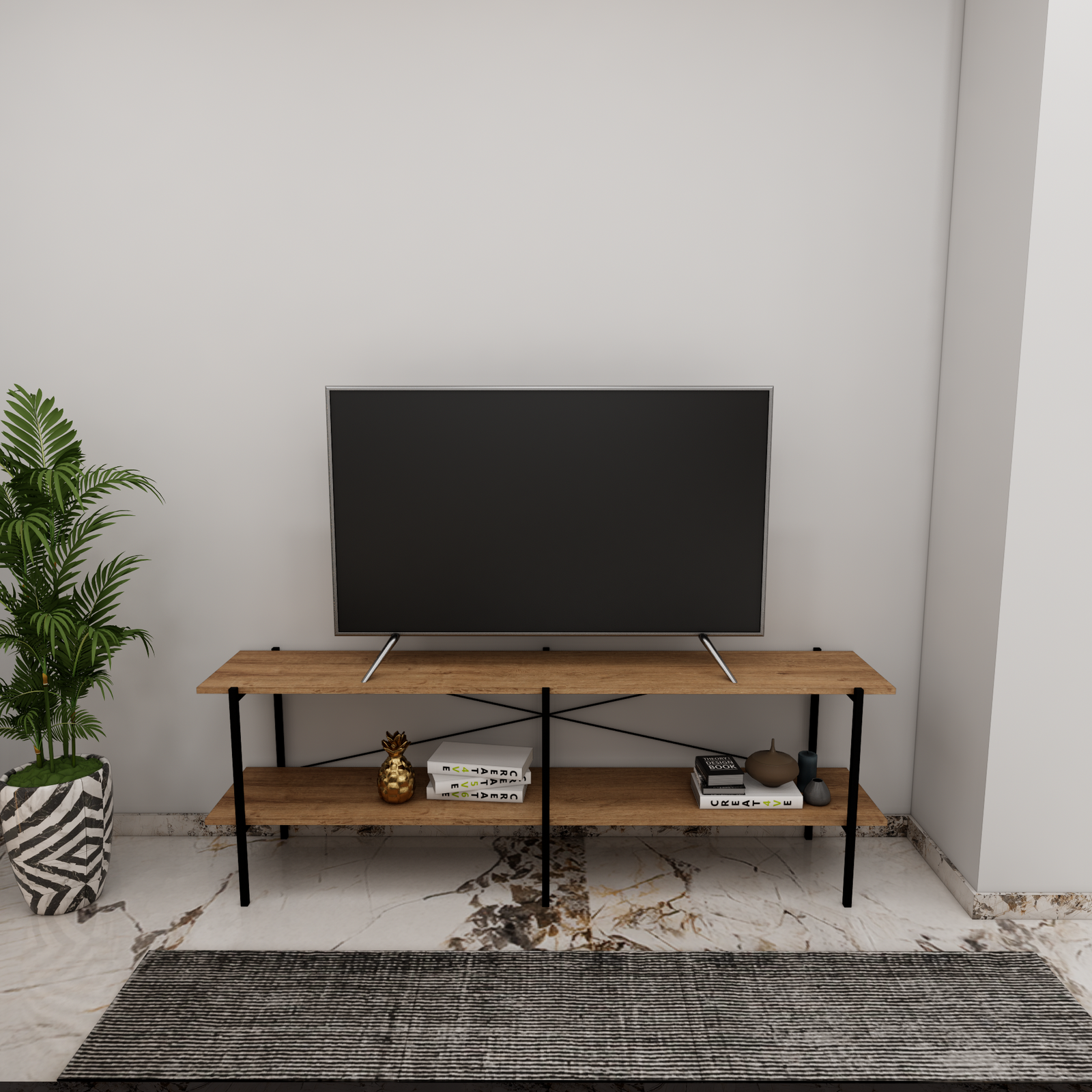 Mueble TV/ Credenza ZEN Metal y Madera