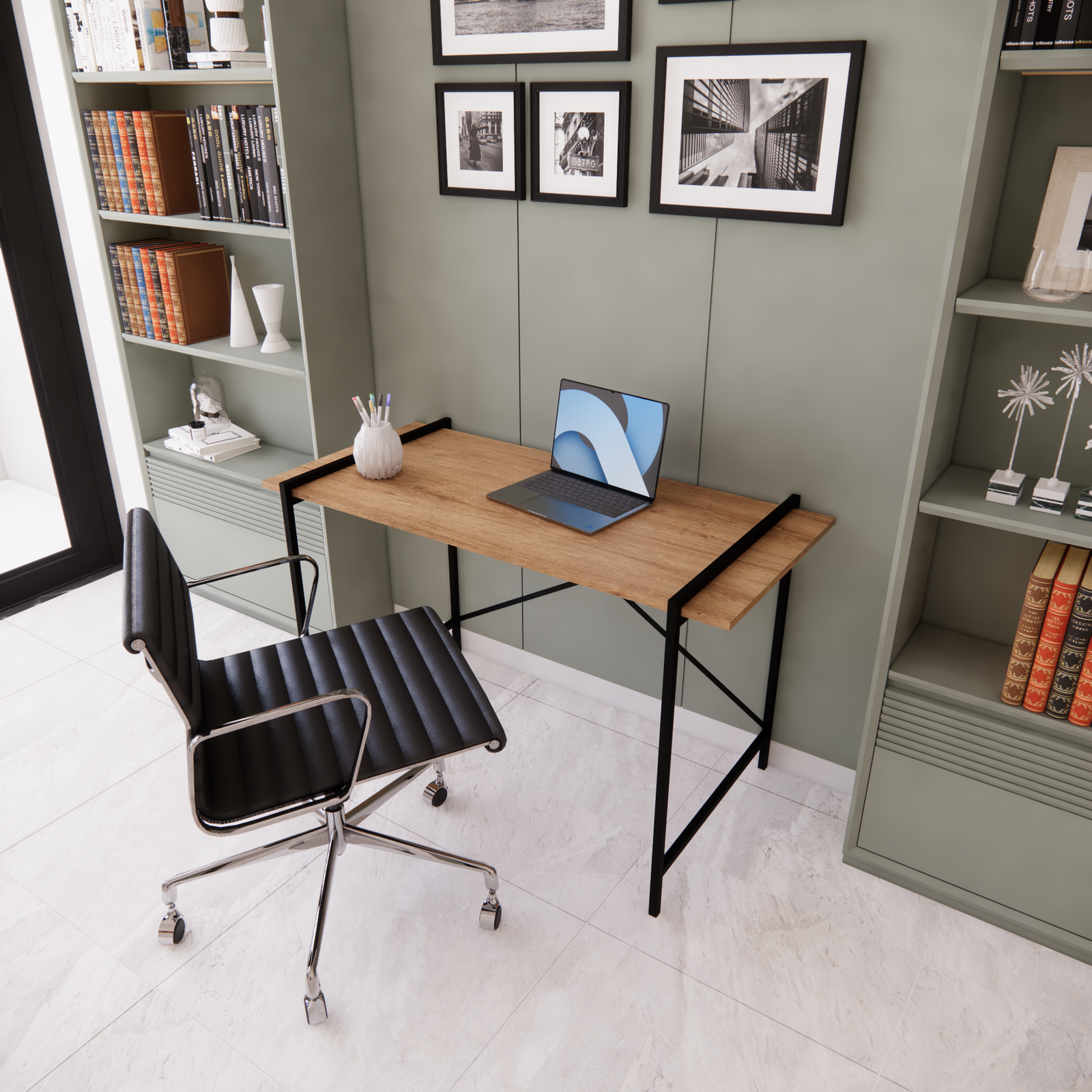 Escritorio Bologna Metal y Madera