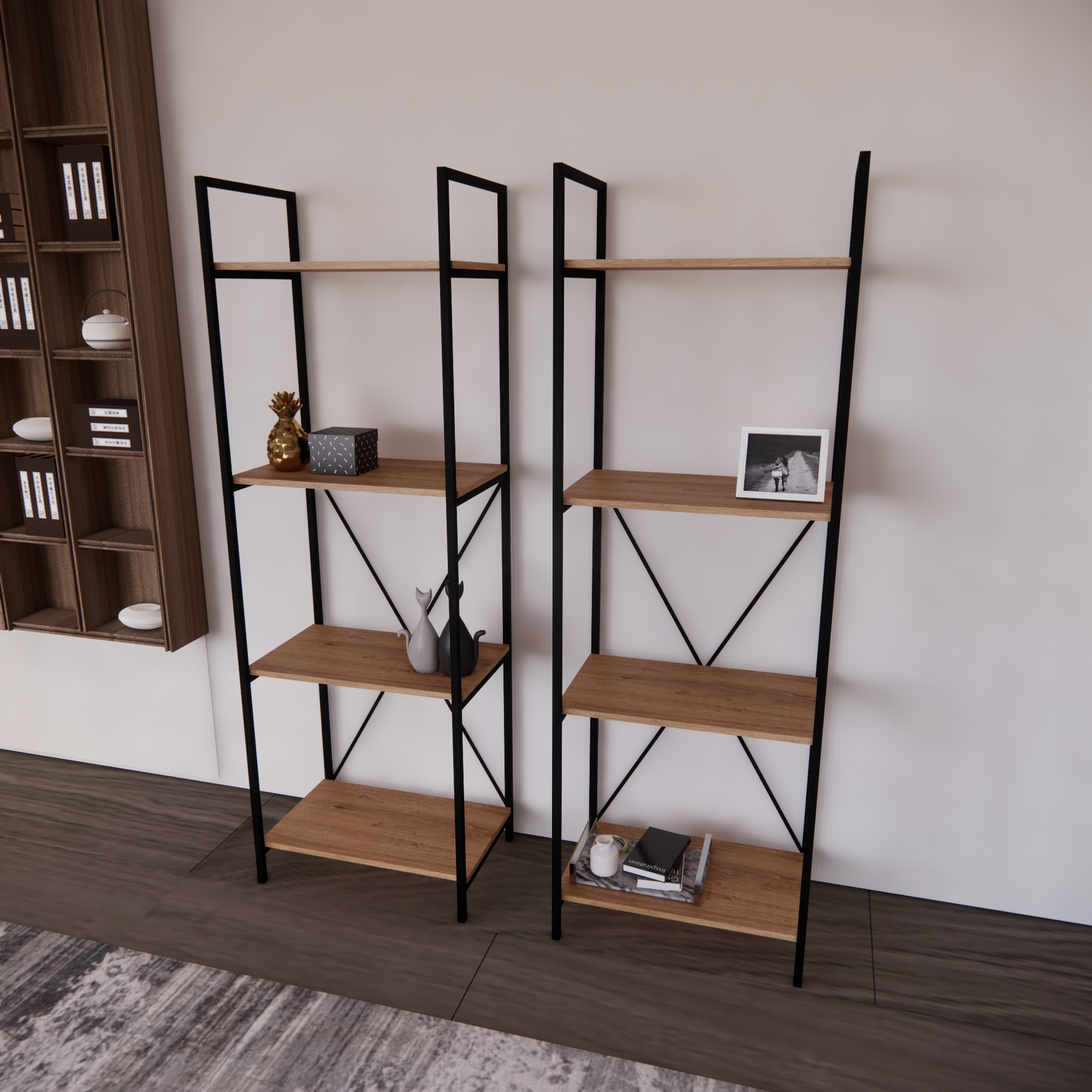 Librero Grande ECO Metal y Madera