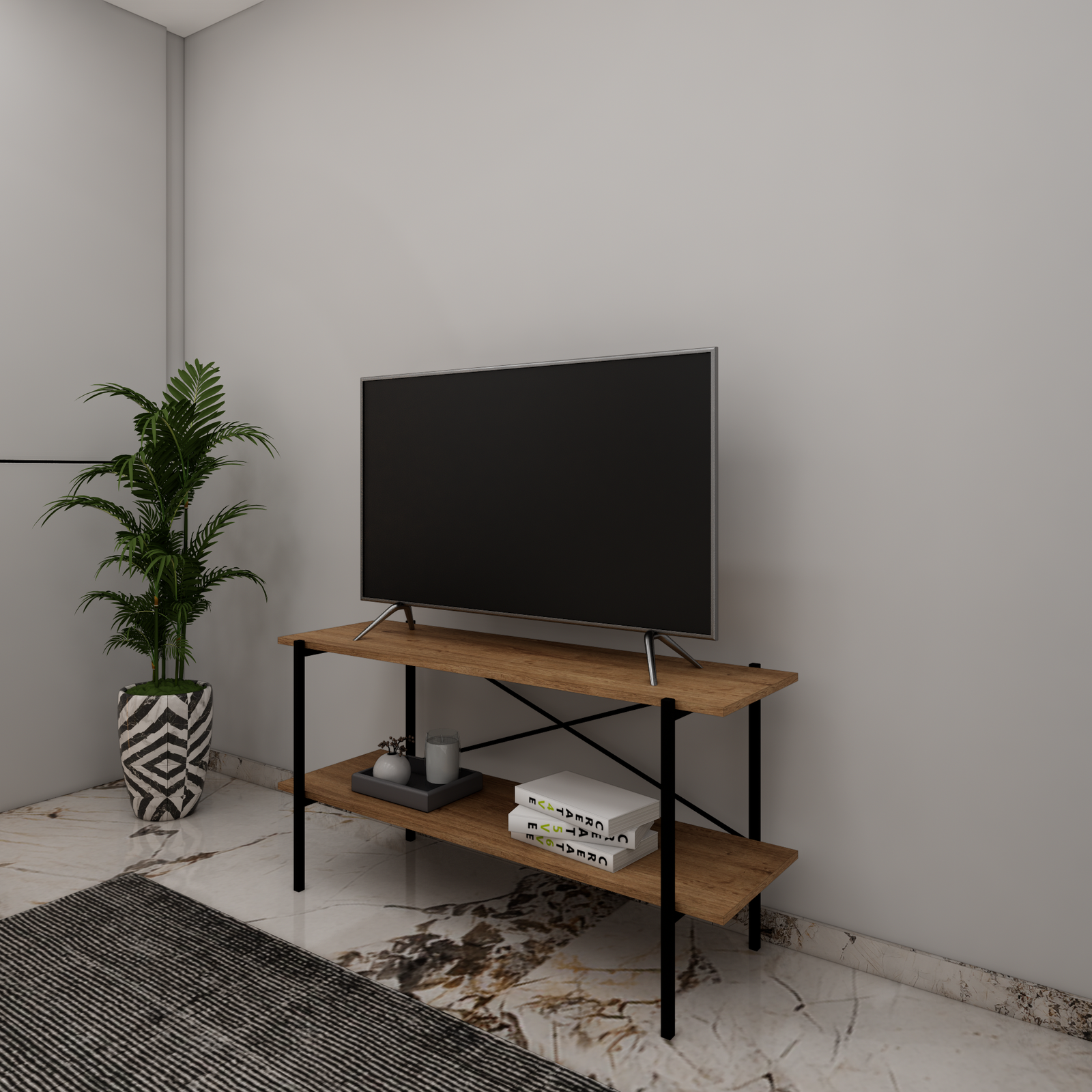 Mueble TV/Credenza ECO Metal y Madera