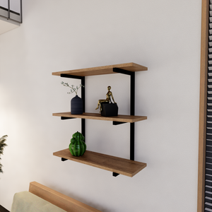 Repisa/Librero POSITANO Metal y Madera