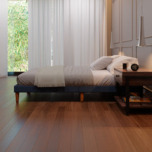 Base de Cama Praga Lino Azul