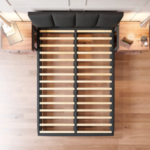 Cama Armable Napoles Lino Negro