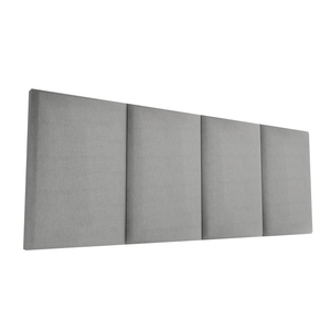 Cabecera para Base de Cama Napoles Empotrable Lino Gris