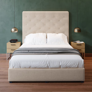 Cama Armable Quintana Lino Beige