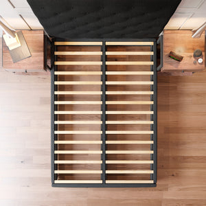 Cama Armable Quintana Lino Negro