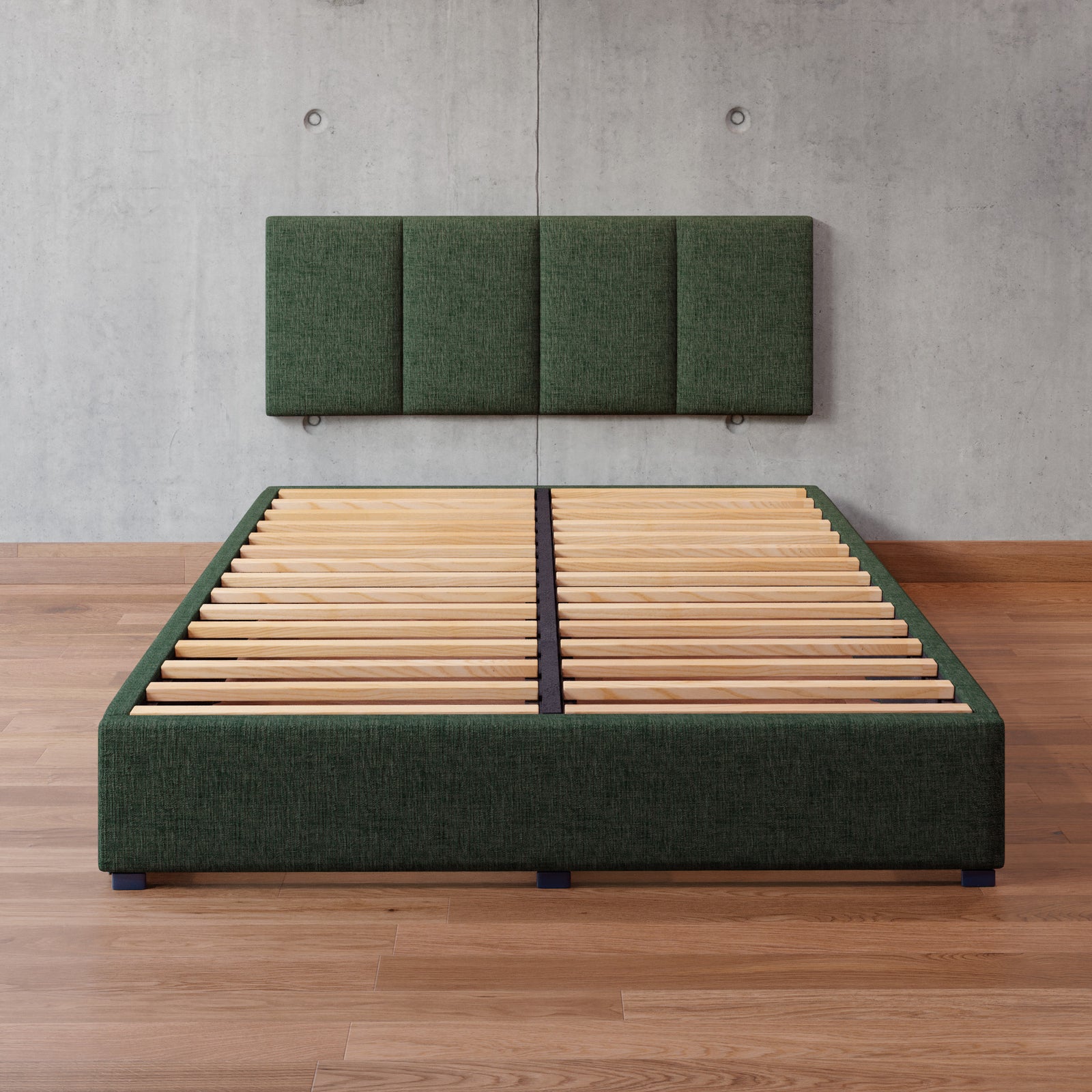 Cama Armable Napoles Lino Verde