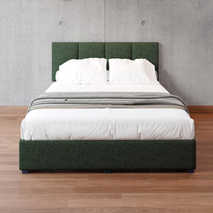 Cama Armable Napoles Lino Verde