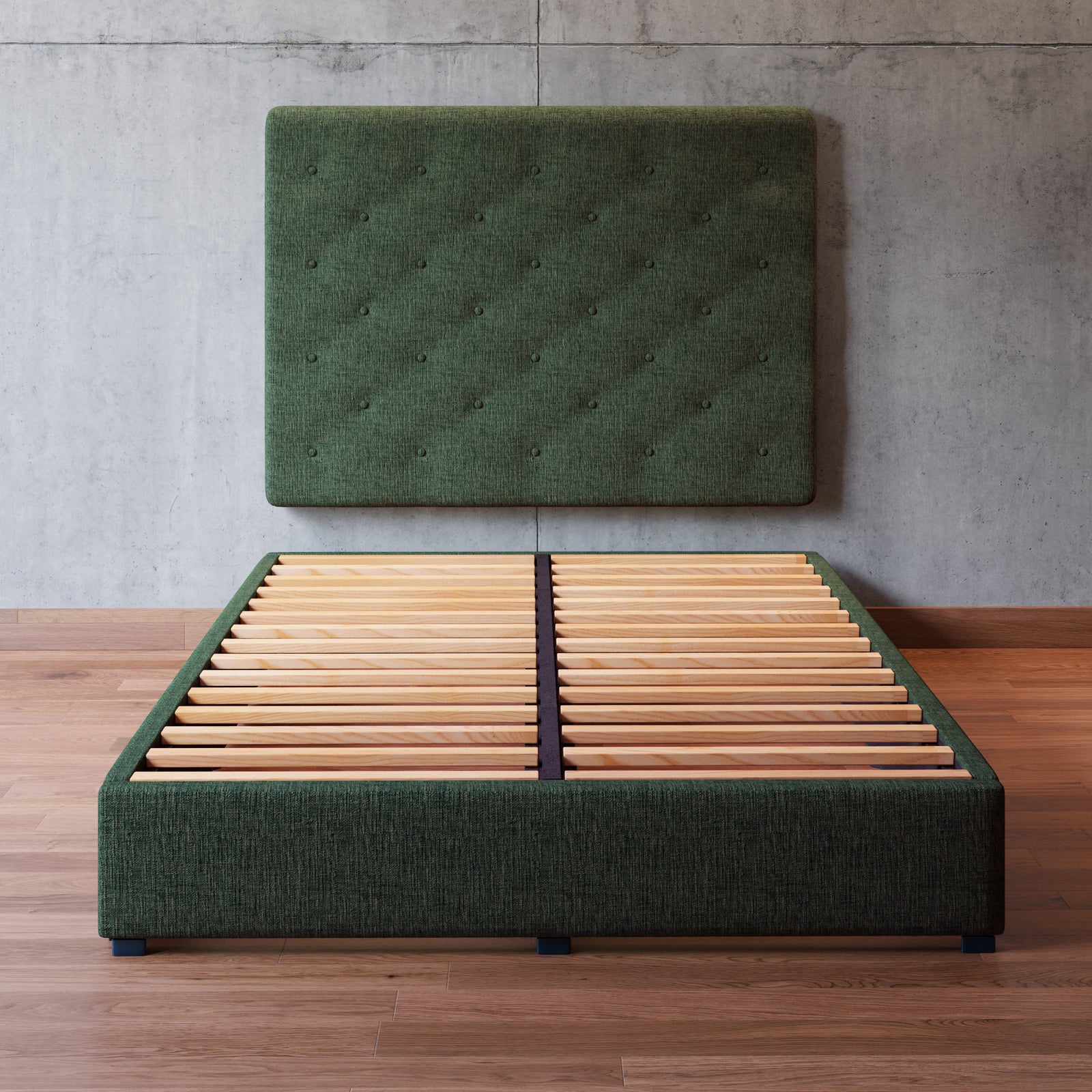 Cama Armable Quintana Lino Verde