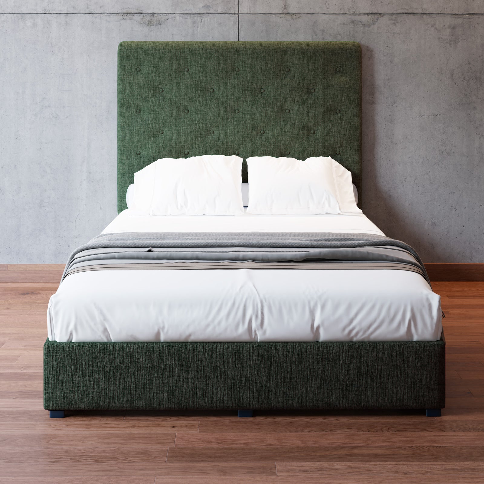 Cama Armable Quintana Lino Verde