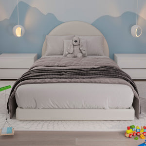 Cama Infantil Luma Terciopelo Beige