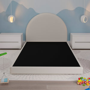Cama Infantil Luma Terciopelo Beige