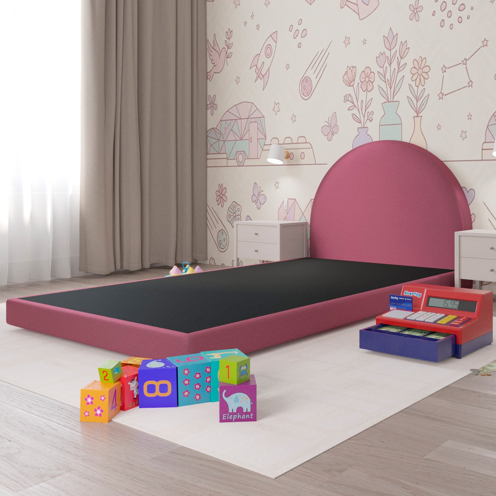 Cama Infantil Luma Terciopelo Morado