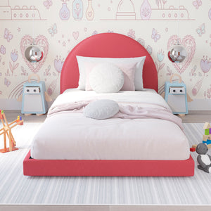 Cama Infantil Luma Terciopelo Rojo