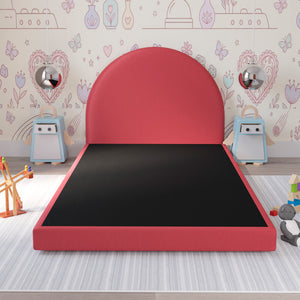 Cama Infantil Luma Terciopelo Rojo