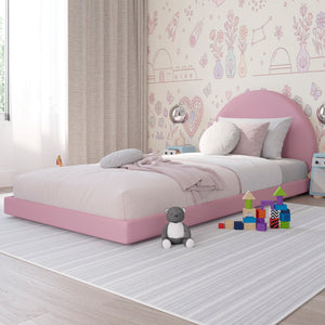 Cama Infantil Luma Terciopelo Rosa