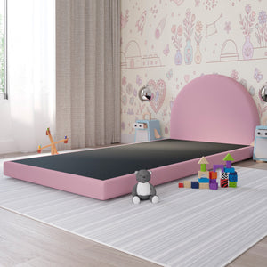 Cama Infantil Luma Terciopelo Rosa