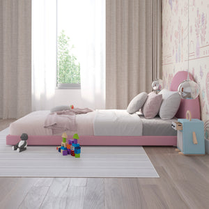 Cama Infantil Luma Terciopelo Rosa