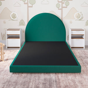 Cama Infantil Luma Terciopelo Verde