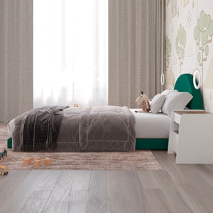 Cama Infantil Luma Terciopelo Verde