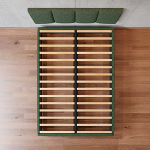 Cama Armable Napoles Lino Verde