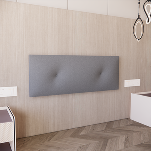Cabecera para Base de Cama Urban Empotrable Lino Gris