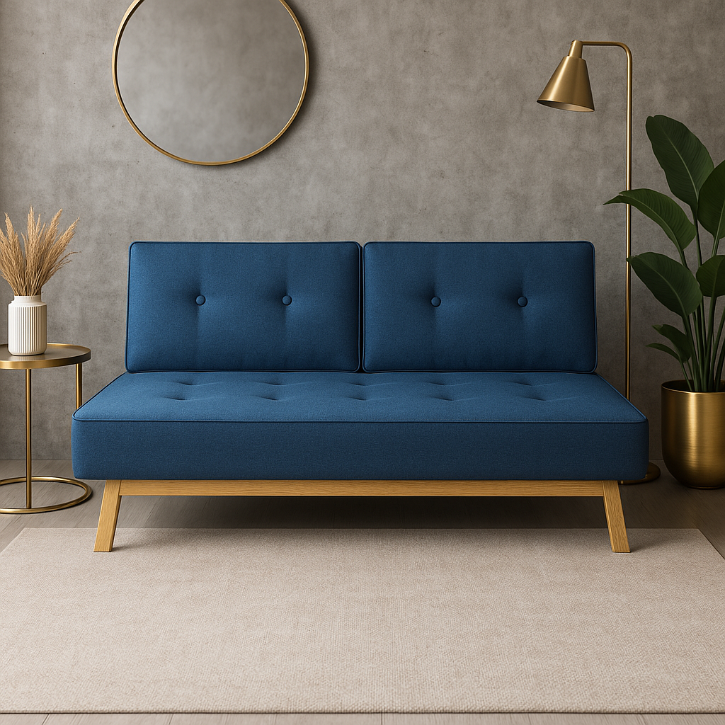 Sofa Cama Margarita Azul