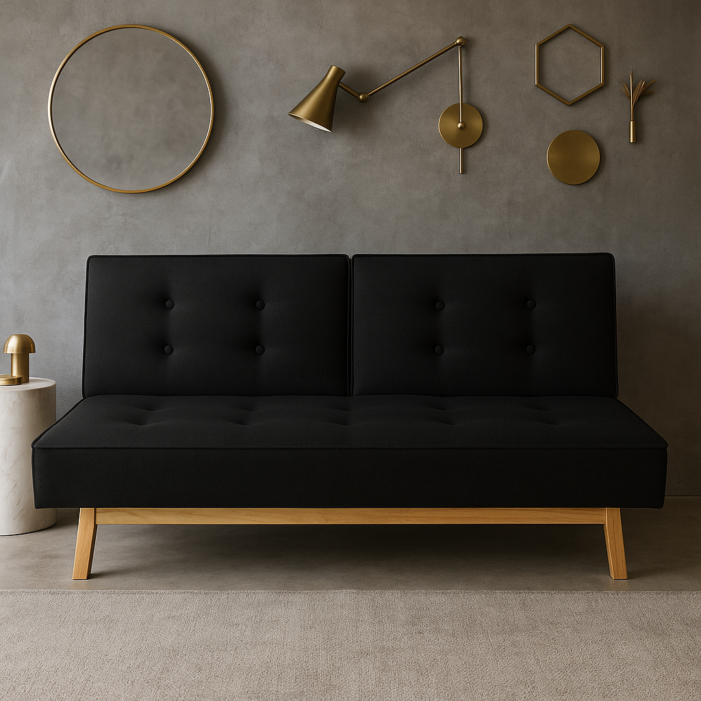 Sofa Cama Margarita Negro